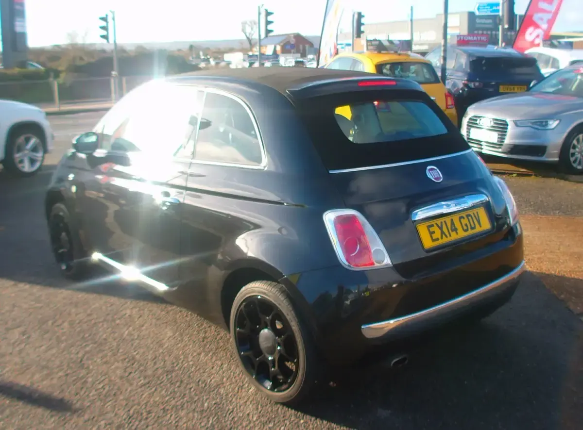 Begagnad Fiat 500C Lounge 69 HK (50 kW) 2014 Svart Cab