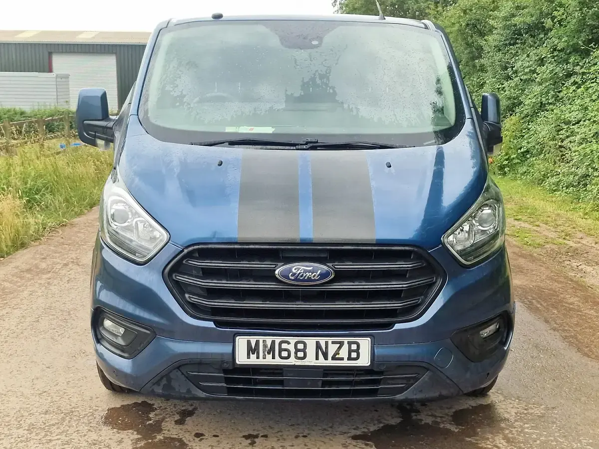 Used Ford Transit Custom Trend 130 HP (95 kW) 2018 Blue Van