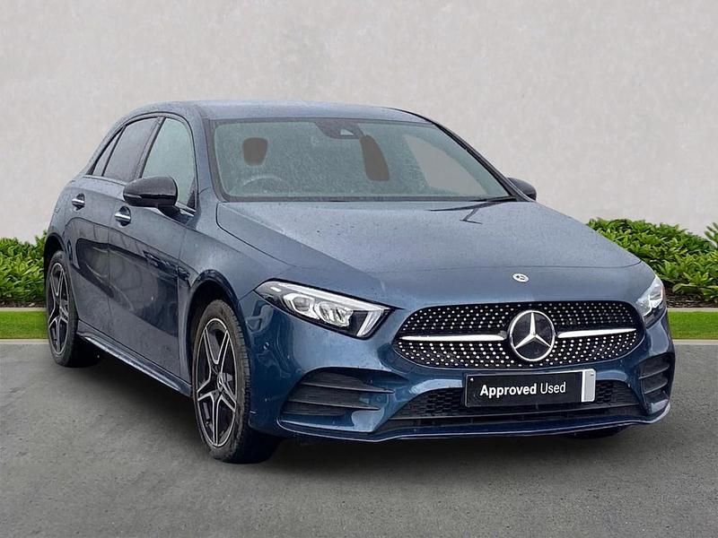 Blue Used 2023 Mercedes A250 AMG Line Premium Hatchback | £24,799 (Expensive) - Image 1/4