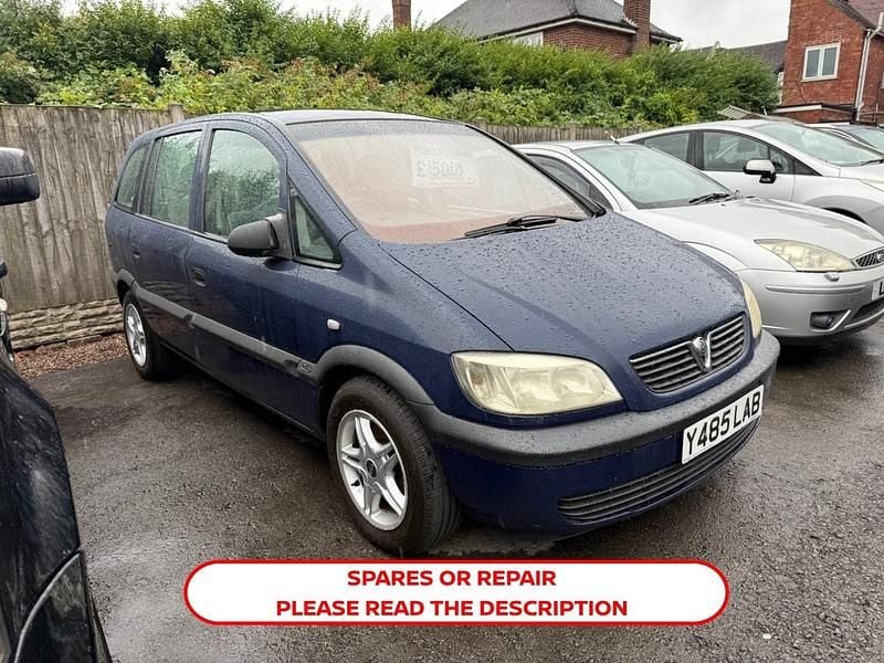 Blue Used 2001 Vauxhall Zafira Club MPV | £500 (Fair price) - Image 1/4
