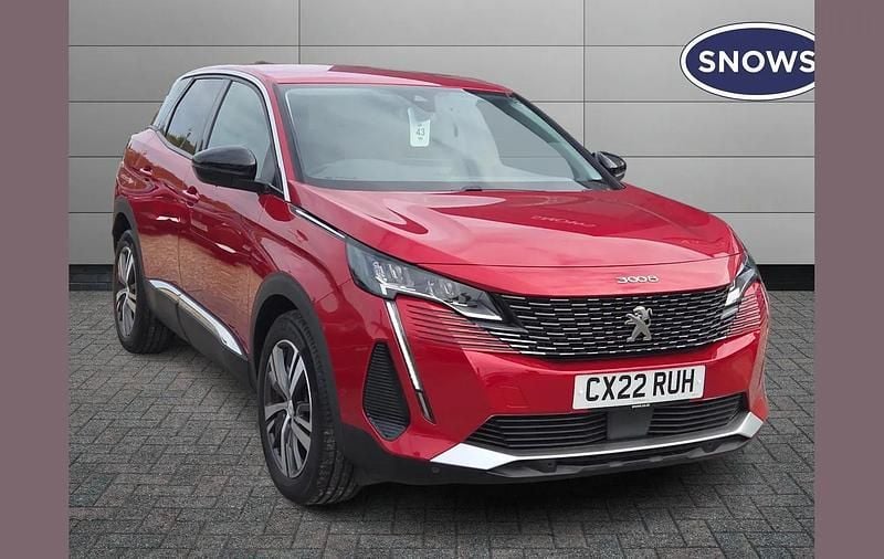 Red Used 2022 Peugeot 3008 Allure SUV | £18,387 (Fair price) - Image 1/4