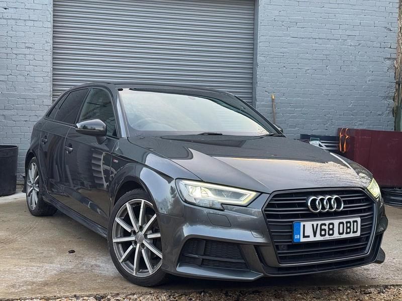 Grey Used 2018 Audi A3 Sportback Black Edition Hatchback | £9,795 (Fair price) - Image 1/4