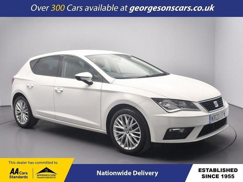 Used Seat Leon SE Dynamic 115 HP (84 kW) 2020 White Hatchback
