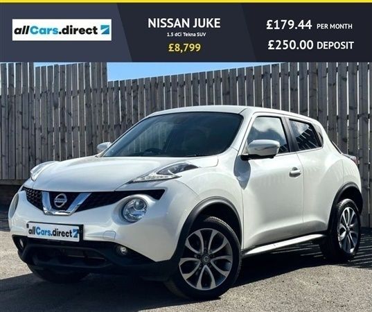White Used 2016 Nissan Juke Tekna SUV | £8,799 (A bit pricey) - Image 1/1