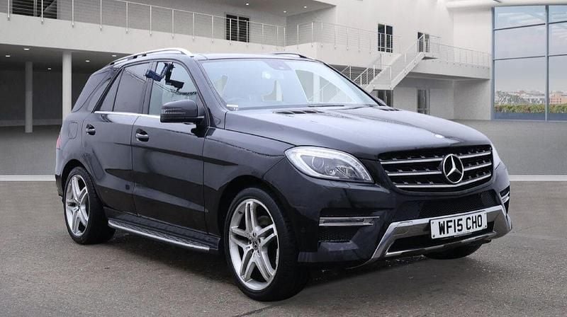 Black Used 2015 Mercedes ML350 AMG line SUV | £13,395 (Good price) - Image 1/2