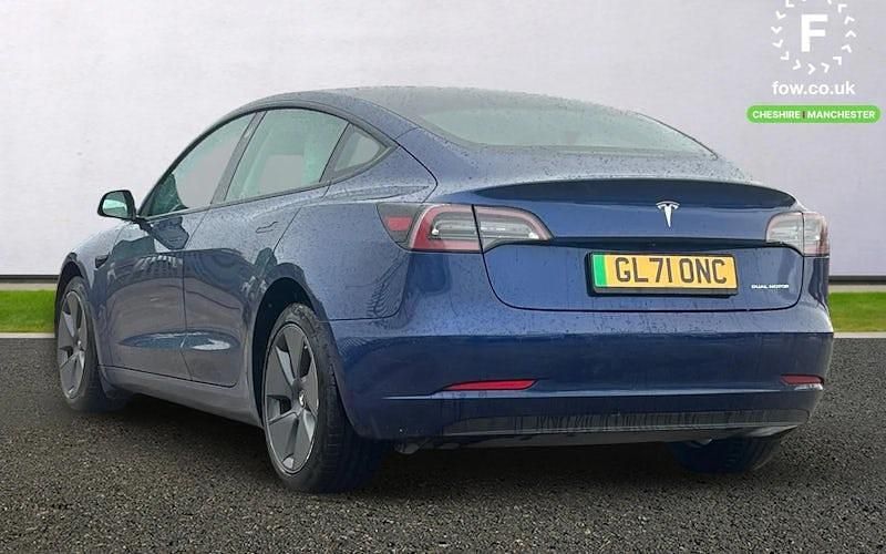 Used Tesla Model 3 Long Range AWD 258 kW (351 HP) 2022 Blue Sedan