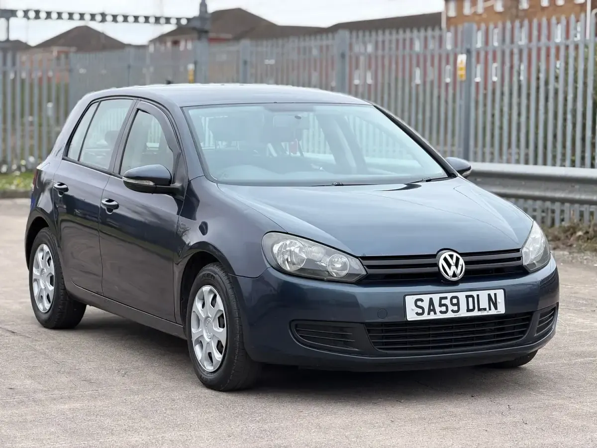 Used VW Golf VI S 105 HP (77 kW) 2009 Blue Hatchback