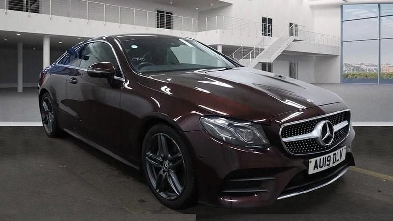 Used Mercedes E220 AMG line 194 HP (142 kW) 2019 Red Coupe