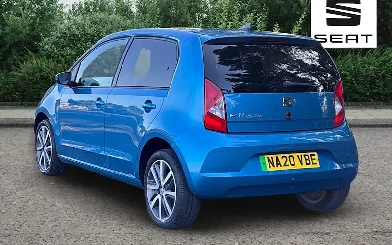 Used Seat Mii Electric 61 kW (83 HP) 2020 Blue Hatchback