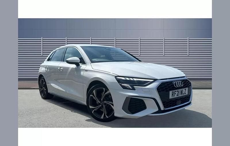 White Used 2021 Audi A3 S-Line Hatchback | £18,908 (Fair price) - Image 1/4