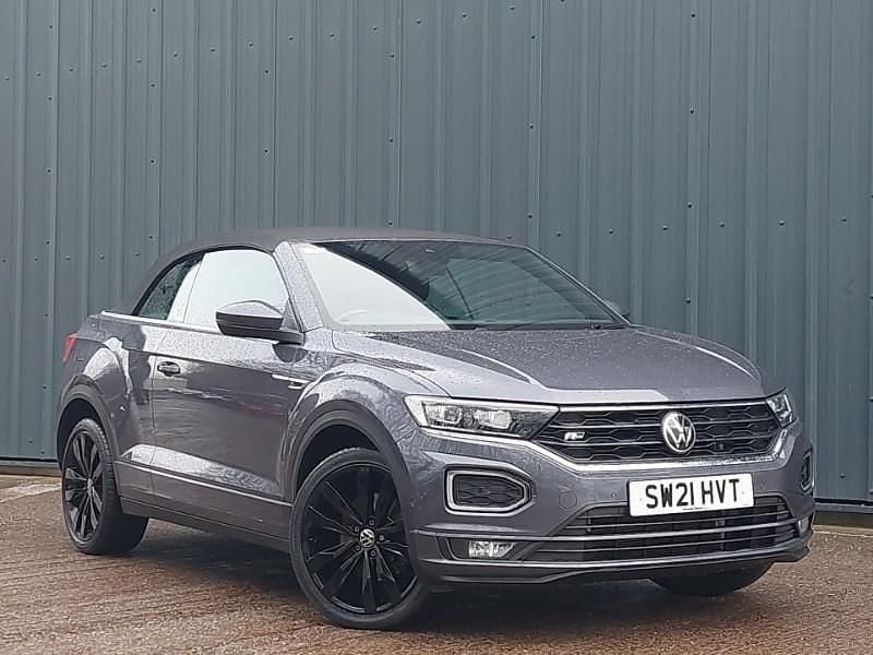 Grey Used 2021 VW T-Roc Cabriolet R-line Cabriolet | £20,998 (Fair price) - Image 1/4