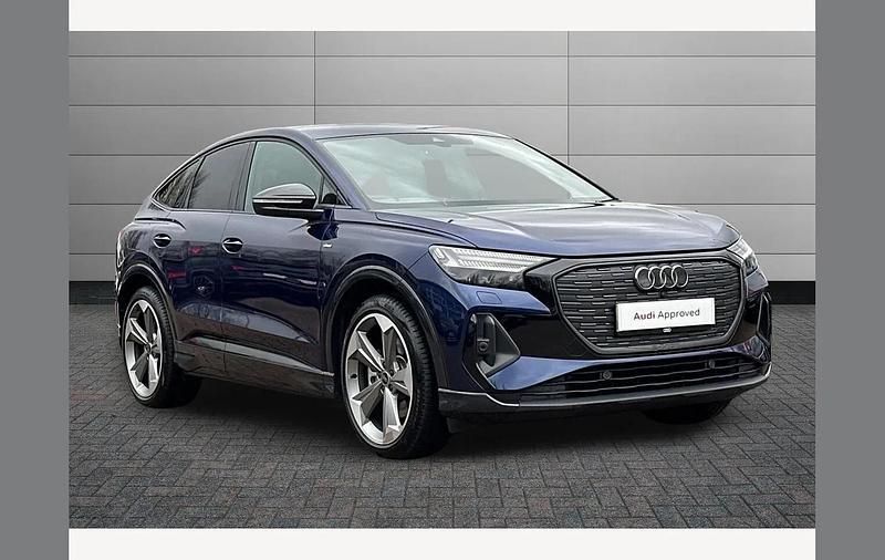 Used Audi Q4 Sportback e-tron Black Edition 210 kW (286 HP) 2025 Blue SUV