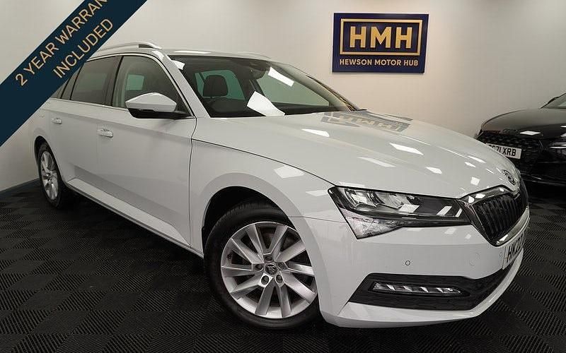 White Used 2022 Skoda Superb SE Technology Estate | £15,250 (Fair price) - Image 1/3