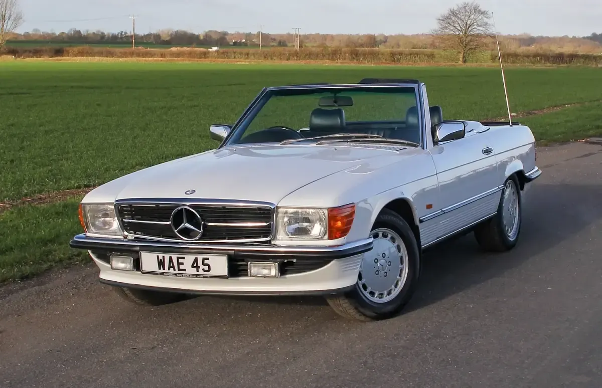 Used Mercedes SL500 1988 White Cabriolet
