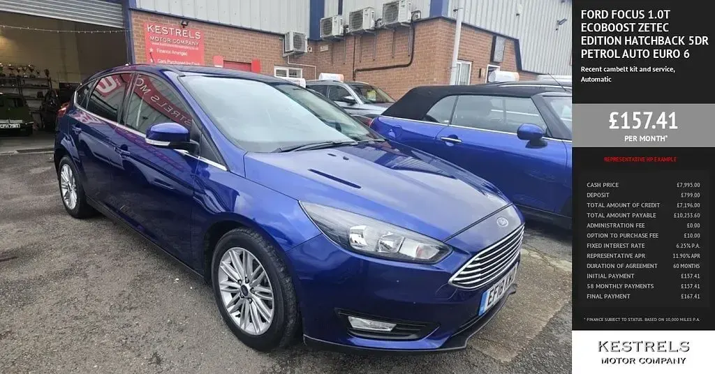 Used Ford Focus Zetec 125 HP (91 kW) 2017 Hatchback