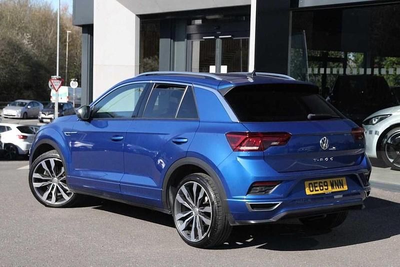 Used VW T-Roc R-line 150 HP (110 kW) 2020 Blue SUV