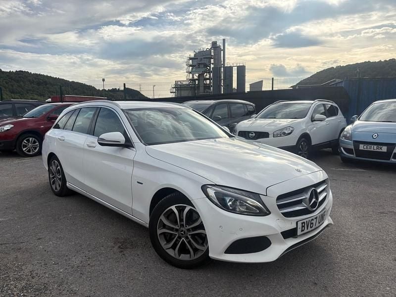 White Used 2017 Mercedes C350e Estate | £5,999 (A bit pricey) - Image 1/4