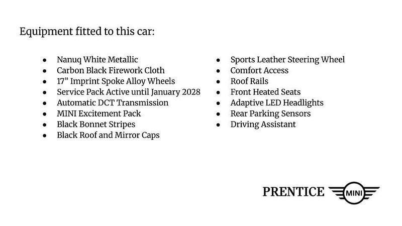 White Used 2023 Mini Cooper Countryman Classic SUV | £22,995 (Good price) - Image 1/1