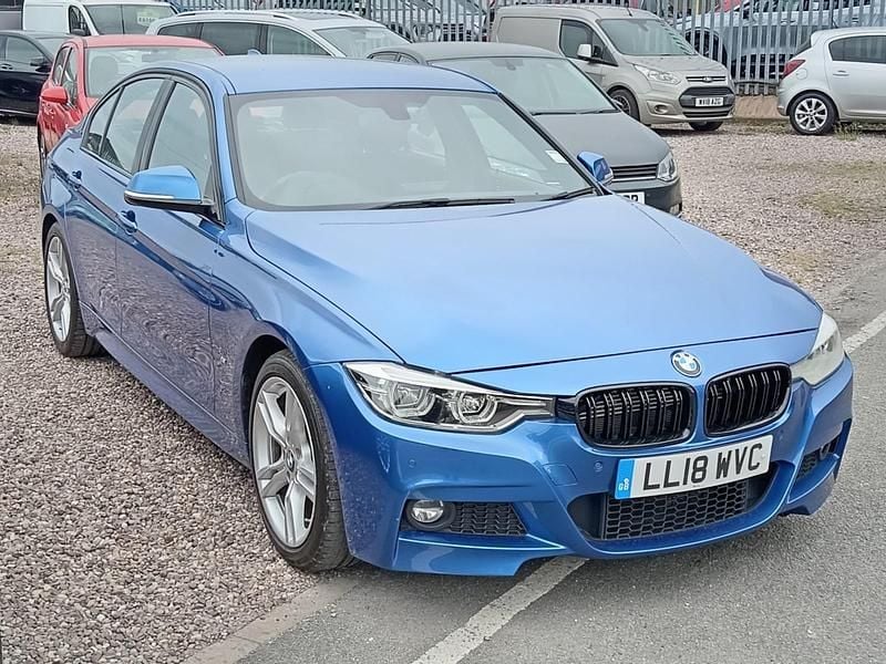 Blue Used 2018 BMW 330e M Sport Sedan | £9,495 (Fair price) - Image 1/4