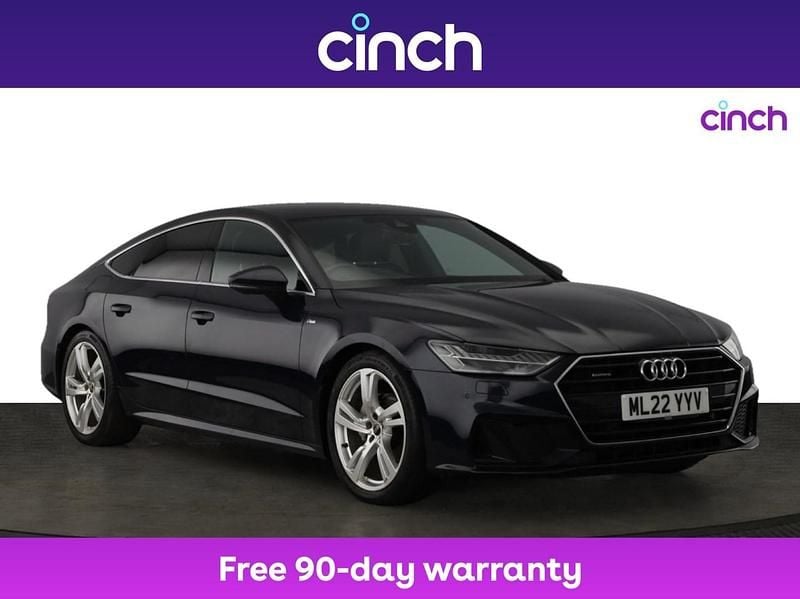 Blue Used 2022 Audi A7 S-Line Hatchback | £30,349 (Good price) - Image 1/3