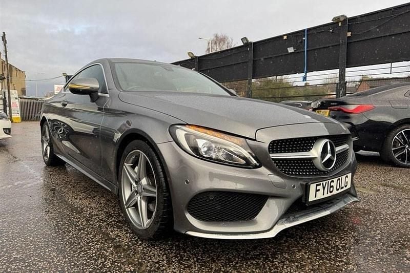 Used Mercedes C200 AMG line 184 HP (135 kW) 2016 Grey Coupe