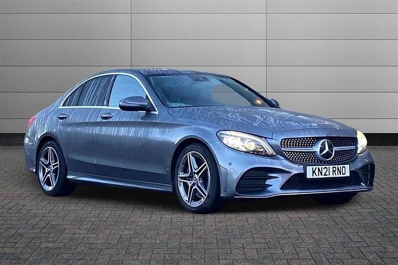Grey Used 2021 Mercedes C300 AMG Line Premium Sedan | £24,295 (Fair price) - Image 1/4