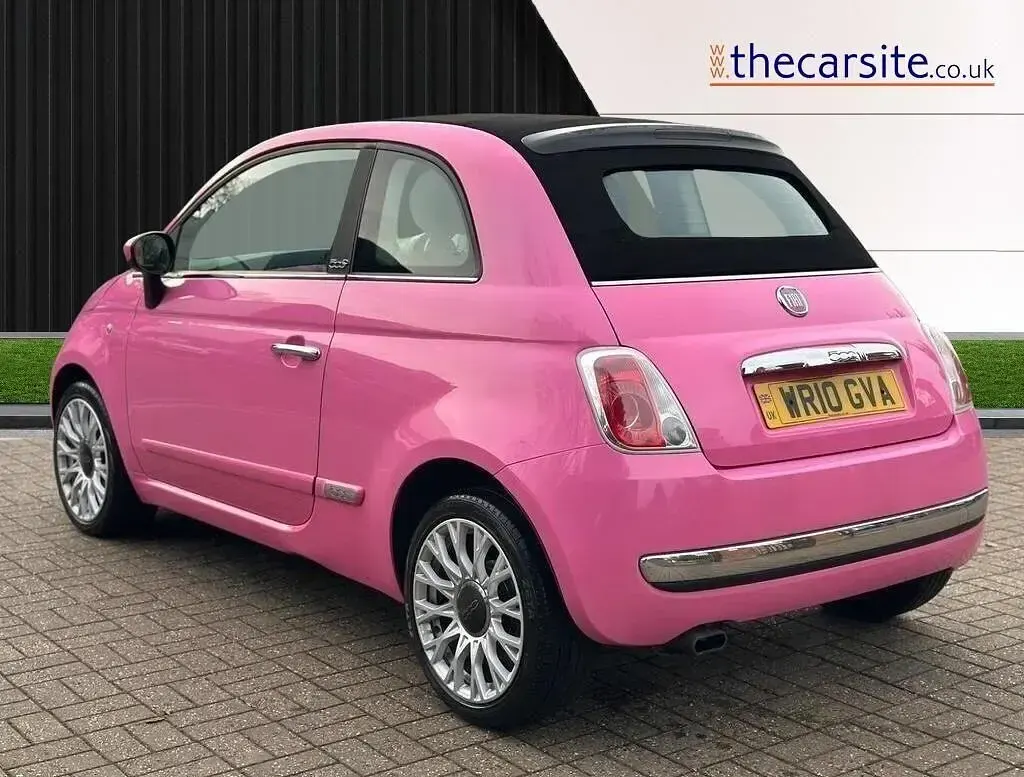 Begagnad Fiat 500C Pop 69 HK (50 kW) 2010 Rosa Cab