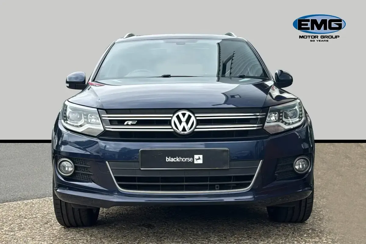 Used VW Tiguan R-line 177 HP (130 kW) 2015 Blue SUV