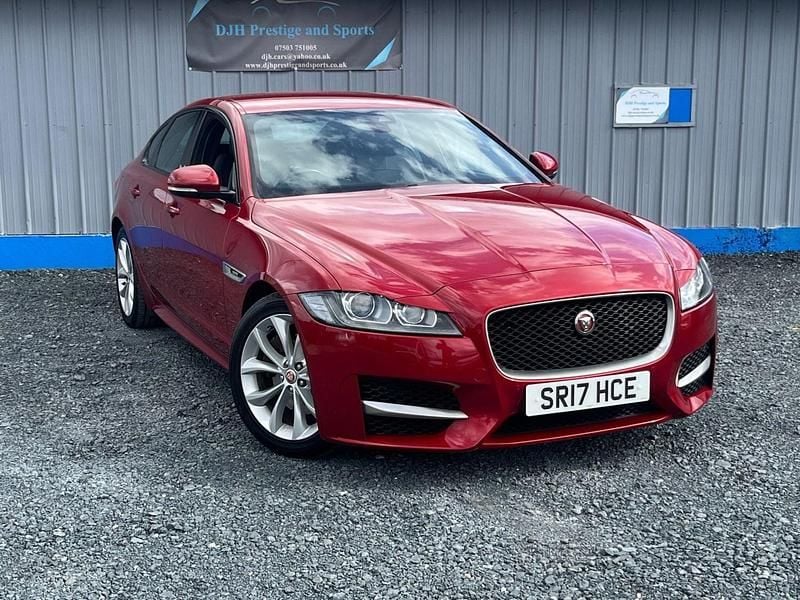 Red Used 2017 Jaguar XF R-Sport Sedan | £9,989 (Good price) - Image 1/4