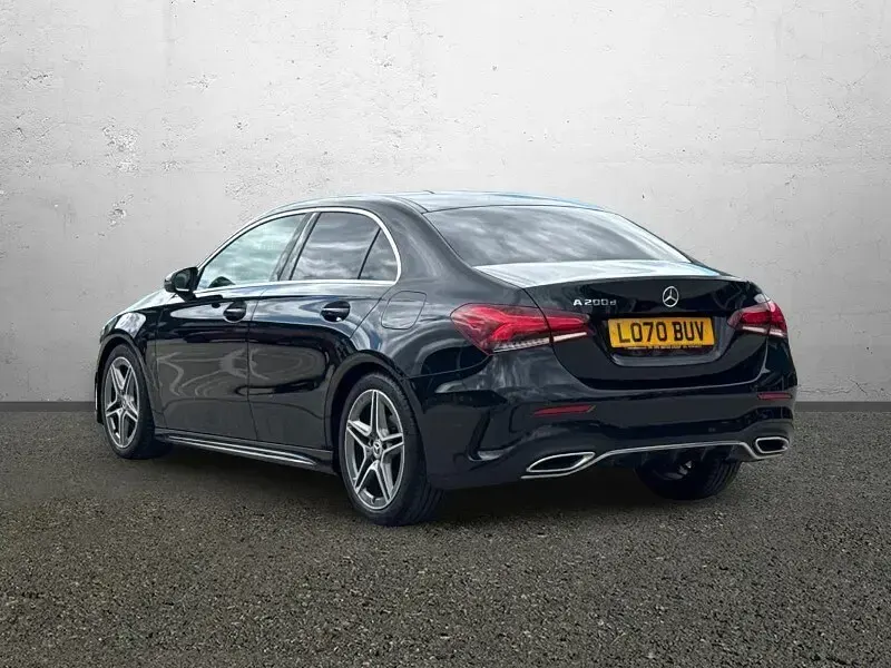 Used Mercedes A200 AMG line 150 HP (110 kW) 2021 Black Sedan