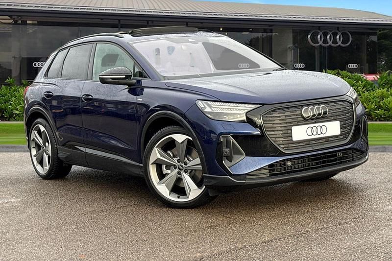 Blue New 2025 Audi Q4 e-tron Black Edition SUV | £54,990 (Super price) - Image 1/4