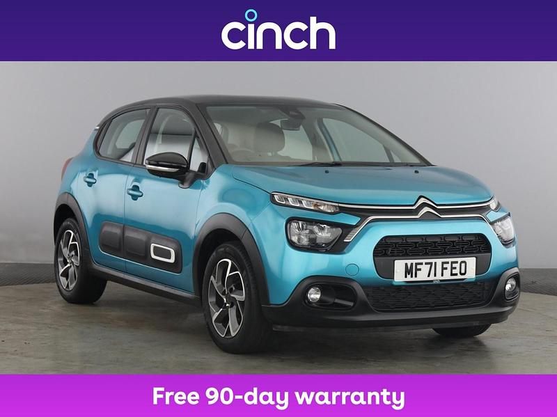 Blue Used 2021 Citroën C3 PureTech Hatchback | £10,349 (Fair price) - Image 1/3