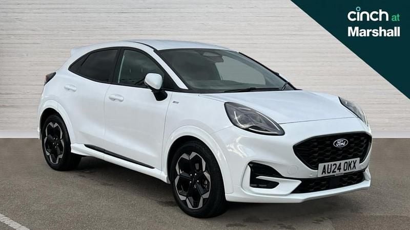 Frozen white Used 2024 Ford Puma ST-Line X SUV | £21,555 (Expensive) - Image 1/4