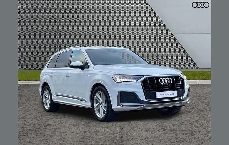 White Used 2020 Audi Q7 S-Line SUV | £39,295 (A bit pricey) - Image 1/4