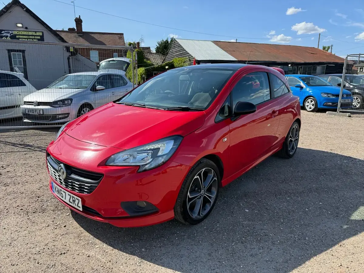 Used Vauxhall Corsa Edition 150 HP (110 kW) 2017 Red Hatchback