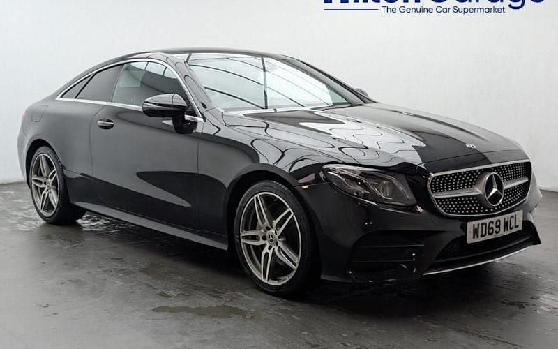 Used Mercedes E220 AMG Line Premium 194 HP (142 kW) 2020 Black Coupe