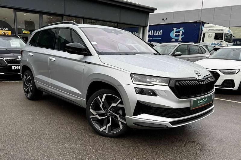 Used Skoda Karoq SportLine 150 HP (110 kW) 2025 Brilliant silver SUV