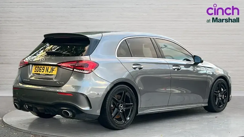 Used Mercedes A35 AMG Premium 306 HP (225 kW) 2019 Grey Hatchback