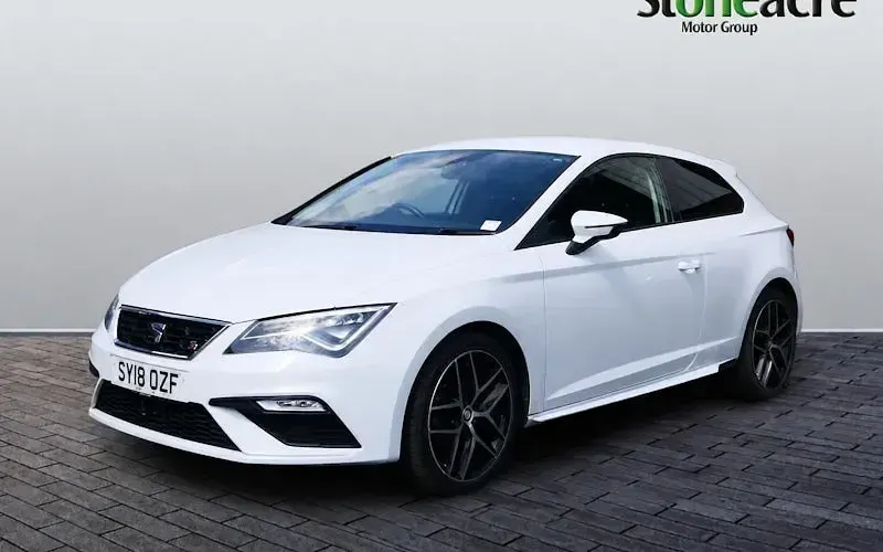 Used Seat Leon SC FR 125 HP (91 kW) 2018 White Hatchback
