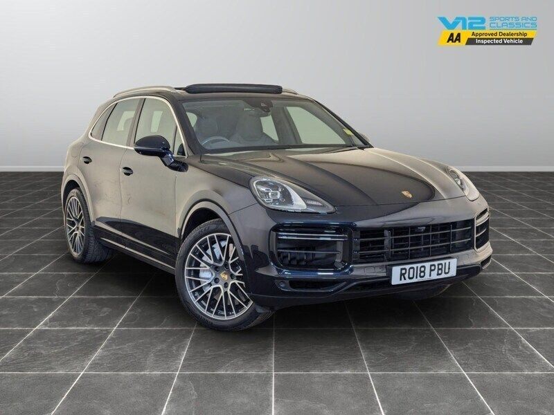 Blue Used 2018 Porsche Cayenne Turbo SUV | £40,995 - Image 1/2