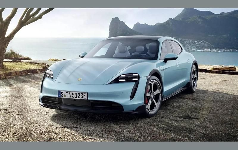 Blue Used 2023 Porsche Taycan Cross Turismo Estate | £61,990 (Fair price) - Image 1/4