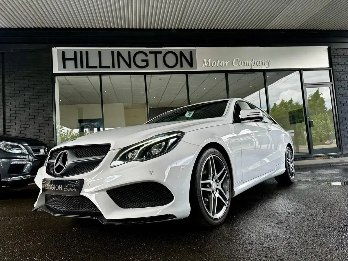 Used Mercedes E220 AMG line 2016 White Coupe