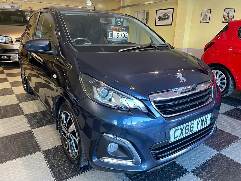 Used Peugeot 108 Allure 82 HP (60 kW) 2016 Blue Hatchback