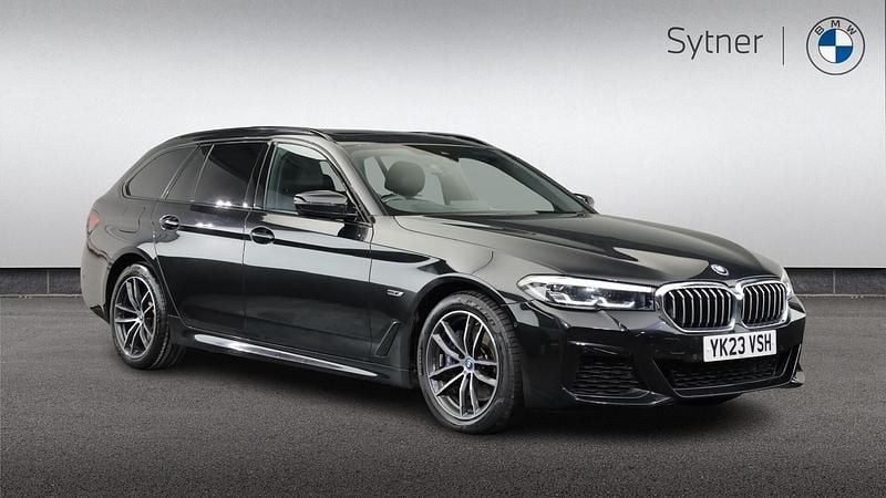 Black Used 2023 BMW 530e M Sport Estate | £30,500 (Fair price) - Image 1/4