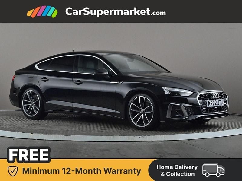 Used Audi A5 S-Line 2022 Black Hatchback