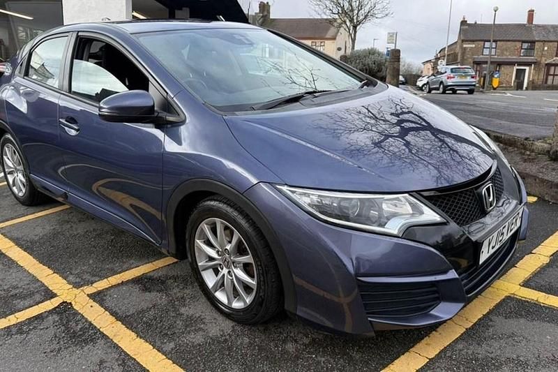 Used Honda Civic S 2015 Blue Hatchback