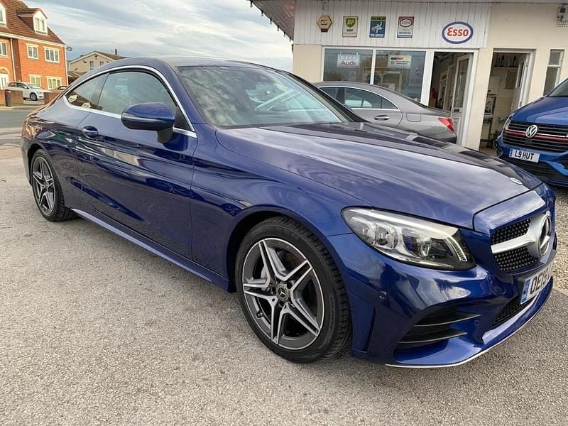 Used Mercedes C200 AMG Line Premium 2019 Blue Coupe