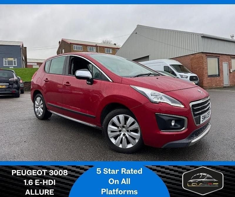 Red Used 2014 Peugeot 3008 Active Hatchback | £4,695 (Fair price) - Image 1/4