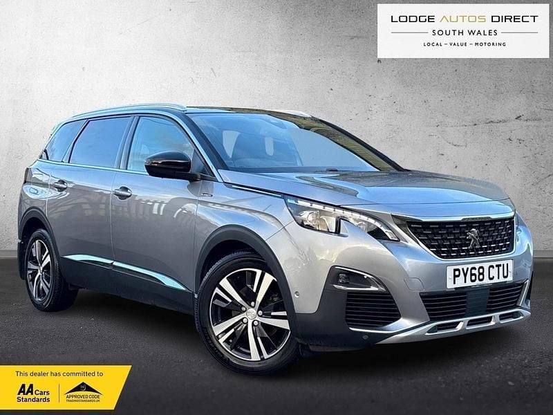 Grey Used 2019 Peugeot 5008 GT-line SUV | £15,590 (Fair price) - Image 1/4