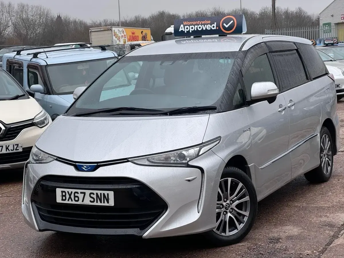 Used Toyota Estima Hybrid 2017 Silver Estate